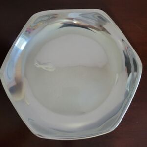 Collectible Nambe small paella tray 12" diameter, numbered edition